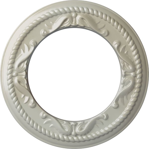 Ekena Millwork Roped Medway Ceiling Medallion (Canopies up to 7 1/2"), 12 1/4"OD x 7 1/2"ID x 7/8"P, Flash Blue CM12MEFBS - main